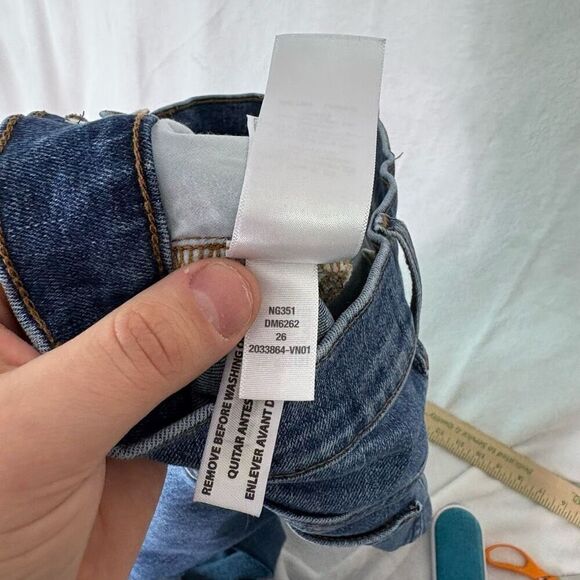 Madewell Cali Denim Bootcut Hi Rise Jeans Women's Size 26 Short Inseam - Picture 13 of 13